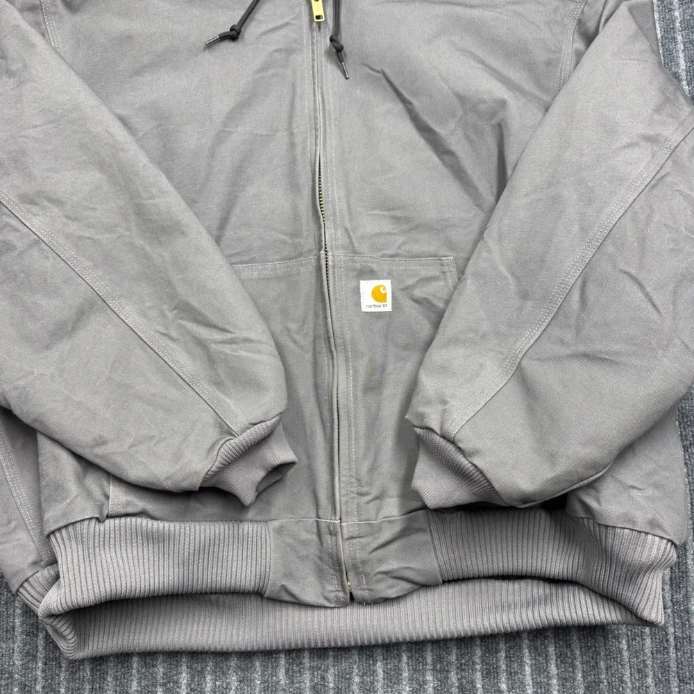 Carhartt J140GVL Active Jacket 3XL Gravel Gray Excellent Quilted Flannel USA